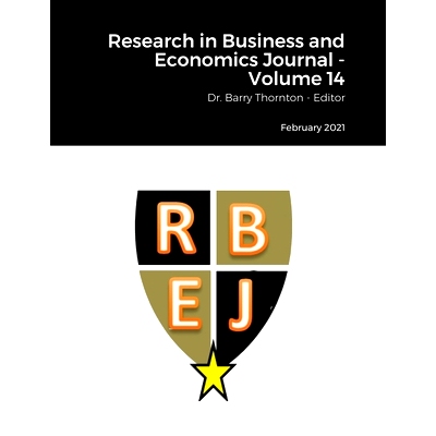 预订 Research in Business and Economics Journal - Volume 14: Dr. Barry Thornton - Editor: 9781716067884