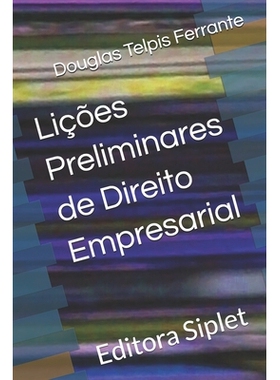 预订 Lições Preliminares de Direito Empresarial: 9798274896726