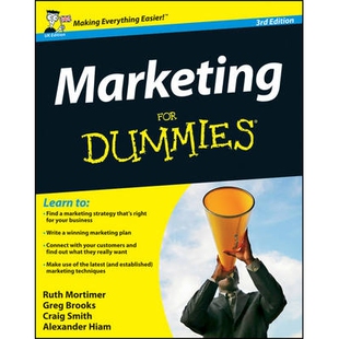 Dummies for 营销傻瓜书 9781119965169 预订 第3版 Marketing