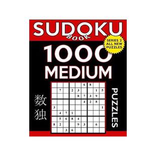 [预订]Sudoku Book 1,000 Medium Puzzles: Sudoku Puzzle Book With Only One Level of Difficulty 9781545079256