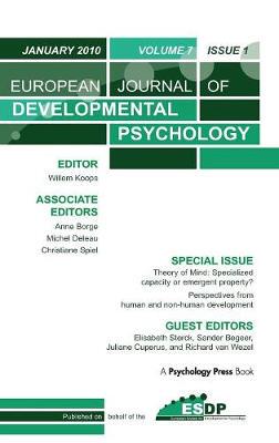 【预订】Theory of Mind: Specialized Capacity or Emergent Property? Perspectives from Non-human and Human Development
