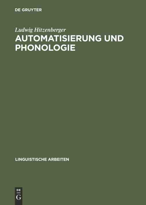 【预订】Automatisierung und Phonologie 9783484104075