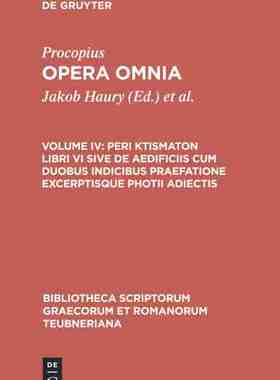 【预订】Peri ktismaton libri VI sive de aedificiis cum duobus indicibus prae 9783598717376