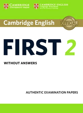 预订 Cambridge English First 2 Student’s Book Without Answers: Authentic Examination Papers: 9781316502983