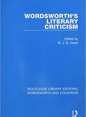 【预售】Wordsworth’s Literary Criticism