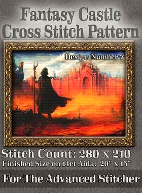 预订 Fantasy Castle Cross Stitch Pattern: Design Number 7: 9781503081833