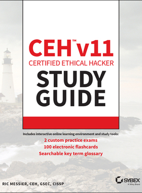 【预订】Ceh V11 Certified Ethical Hacker Study Guide 9781119800286