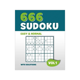[预订]666 Sudoku: Puzzle book with 666 Easy & Normal Sudoku Puzzles in 9x9 with Solutions - 8,5 x 11 Inch  9781686258466