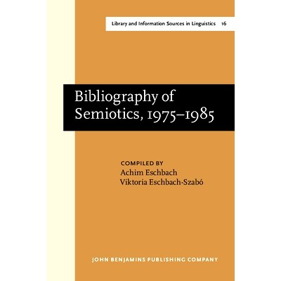 预订 Bibliography of Semiotics, 1975–1985.: 9789027237392