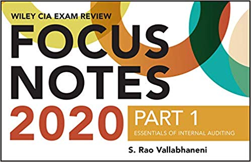 【预售】Wiley CIA Exam Review 2020 Focus Notes, Part 1: Essentials of Internal Auditing