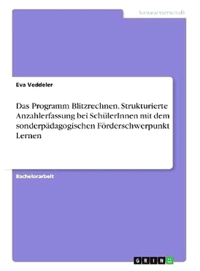 预订 Das Programm Blitzrechnen. Strukturierte Anzahlerfassung Bei Schulerinnen Mit Dem Sonderpadagogischen Forderschwerp