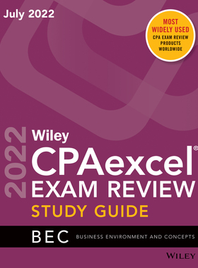 【预订】Wiley’S Cpa July 2022 Study Guide 9781119893820