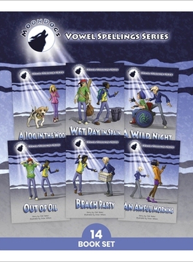 预订 Phonic Books Moon Dogs Set 3 Vowel Spellings: Two alternative vowel spellings 《月犬语音书》第三册：元音拼写：两种