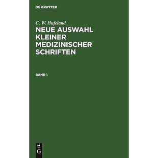 Med. Schriften Bd. 预订 Kms Kleiner 9783111205465 Hufeland