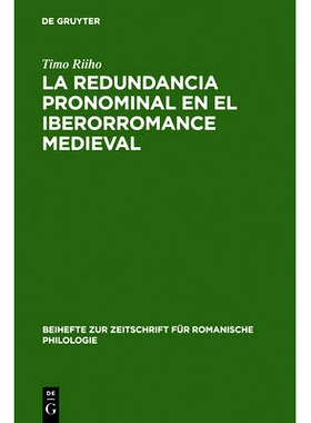 预订 La redundancia pronominal en el iberorromance medieval: 9783484522220