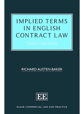 预订 Implied Terms in English Contract Law 英国合同法中的默示条款: 9781800885172