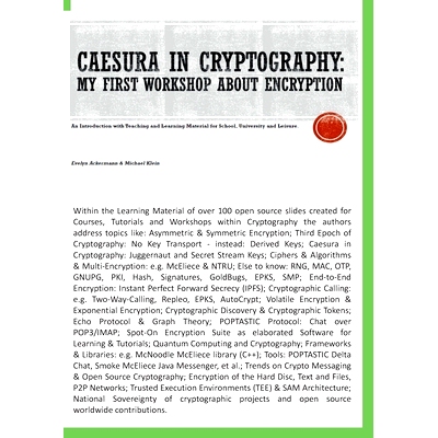 预订 Caesura in Cryptography [Paperback]: My first Workshop about Encryption - An Introduction with Teaching and Learnin