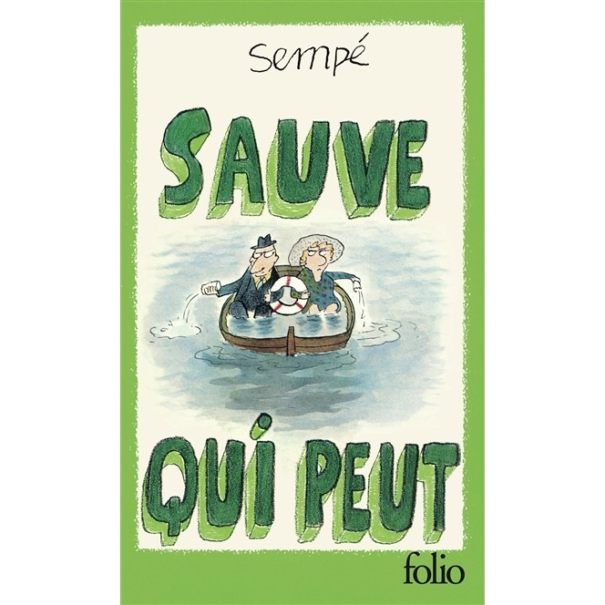 桑贝原画集 Sauve qui peut 法语原版 口袋本 Sempé 人生哲理漫画