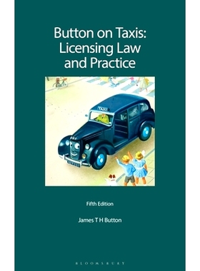 预订 Button on Taxis: Licensing Law and Practice 出租车按钮：牌照法律与实务: 9781526525079