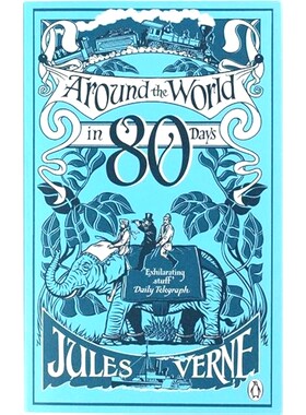 现货 Around the World in Eighty Days 八十天环游世界 凡尔纳 英文原版