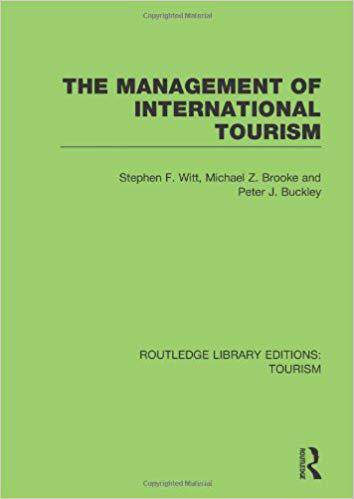 【预售】The Management of International Tourism (RLE Tourism)