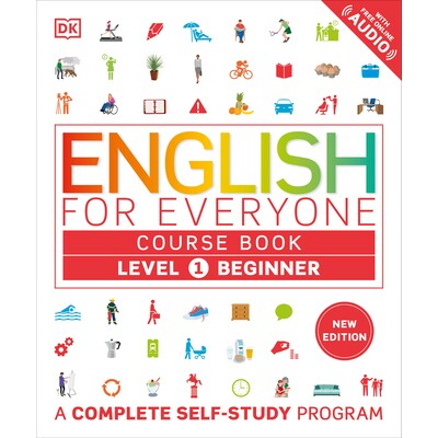 预订 全民英语课程书籍初级 1 级：完整的自学计划 DK English for Everyone DK Everyone系列 外语学习 - 英语作为第二语言 英文
