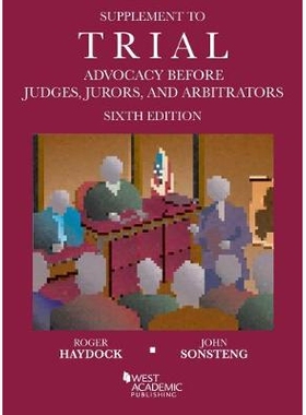 预订 Supplement to Trial Advocacy Before Judges, Jurors, and Arbitrators: 9781642428582