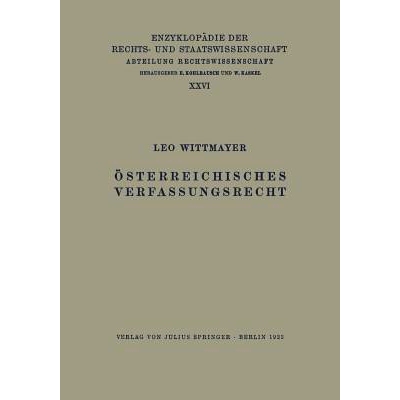 预订 Österreichisches Verfassungsrecht: 9783642981326