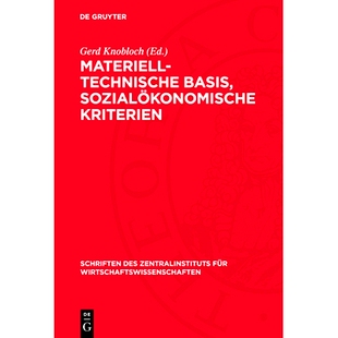 预订 Materiell-technische Basis, sozialökonomische Kriterien: 9783112699690