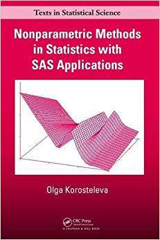【预售】Nonparametric Methods in Statistics with SAS Applications