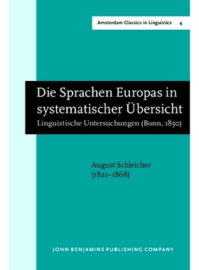 预订 Die Sprachen Europas in systematischer Übersicht. Linguistische Untersuchungen (Bonn, 1850). New edition: 97890272