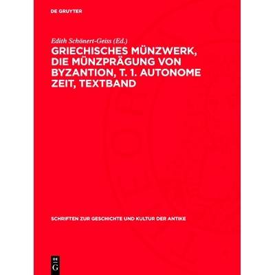 预订 Griechisches Münzwerk, Die Münzprägung von Byzantion, T. 1. Autonome Zeit, Textband: 9783112716168