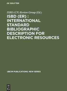 【预订】ISBD (ER) : International Standard Bibliographic Description for Ele 9783598113697