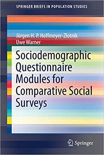 【预售】Sociodemographic Questionnaire Modules for Comparative Social Surveys
