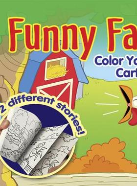 【预订】Flip Outs -- Funny Farm: Color Your Own Cartoon!