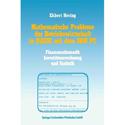 Finanzmathematik, Investitionsrechnung u