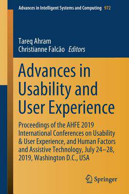 【预订】Advances in Usability and User Experience: Proceedings of the Ahfe 2019 International Conferences on Usabi...