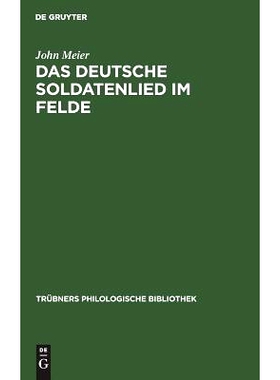 预订 Das deutsche Soldatenlied im Felde: 9783111182742