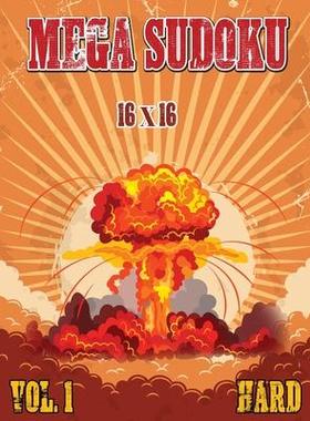 [预订]Mega Sudoku 16x16: Hard Puzzles Volume 1, Sudoku Puzzle Books for Advance Solvers, Fun and Challengi 9786069607343