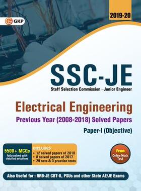 [预订]SSC JE Electrical Engineering for Junior Engineers Previous Year Solved Papers (2008-18), 2018-19 fo 9789389161779