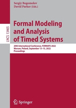 【预订】Formal Modeling and Analysis of Timed Systems 9783031158384