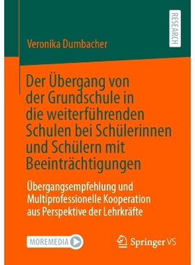 预订 Der Übergang Von Der Grundschule in Die Weiterführenden Schulen Bei Schülerinnen Und Schülern Mit Beeinträchti