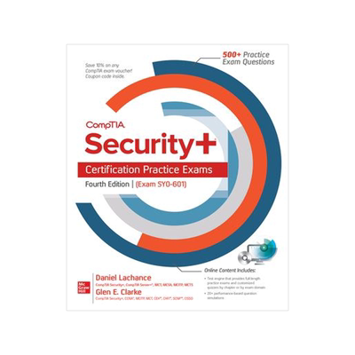 [预订]Comptia Security+ Certification Practice Exams, Fourth Edition (Exam Sy0-601) 9781260467970