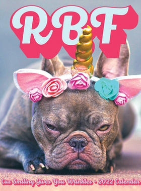 【预订】Rbf (Resting B*tch Face) 2022 Wall Calendar 9781549221590