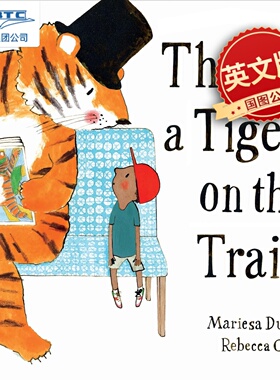 火车上有只老虎 Rebecca Cobb 插画绘本 英文原版 There's a Tiger on the Train