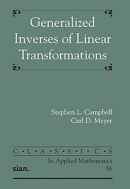 预订 Generalized Inverses of Linear Transformations