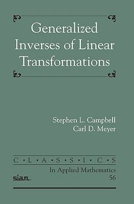 预订 Generalized Inverses of Linear Transformations