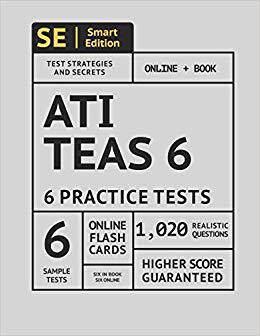 【预售】Ati Teas 6 Practice Tests Workbook: 6 Full Length Practice Test Workbook Both in Book + Online, 1,020 Real...