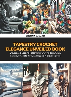 预订 Tapestry Crochet Elegance Unveiled Book: Showcasing 6 Dazzling Patterns for Crafting Bags, Cowls, Chokers, Bracelet