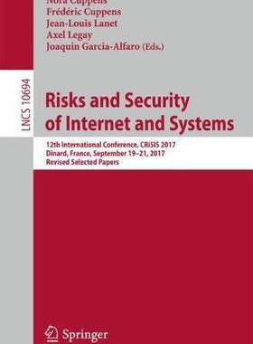 【预售】Risks and Security of Internet and Systems